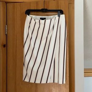 Whbm striped skirt